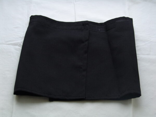Ceinture noire large velcro