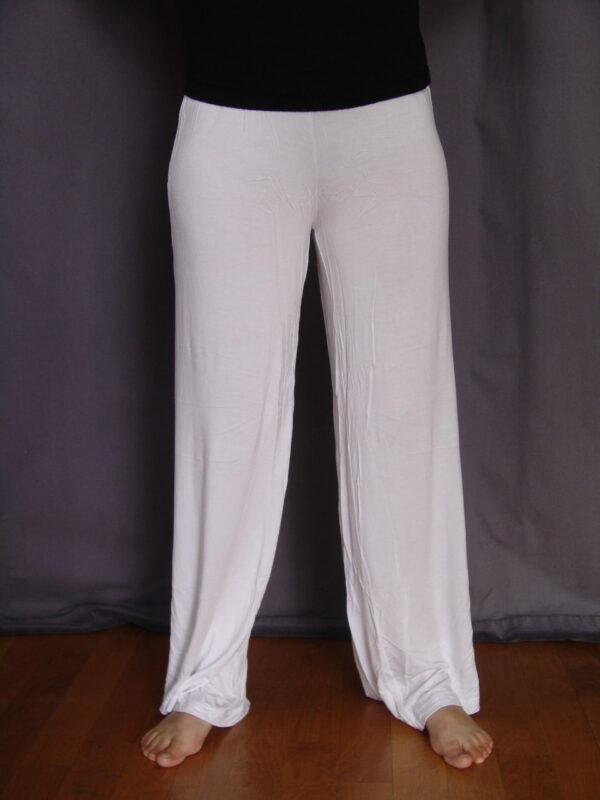 Pantalon blanc fluide coton