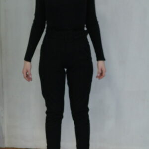 Pantalon noir à pinces