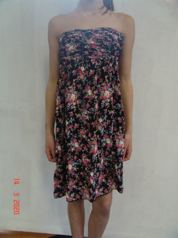 Robe bustier à fleurs