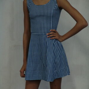 Robe vichy bleue