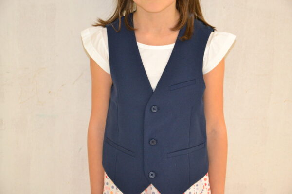 Gilet de costume bleu enfant