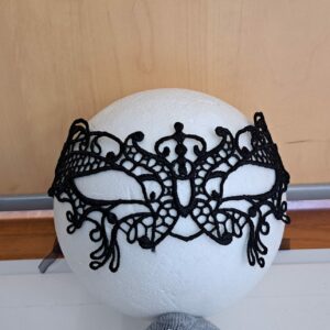Loup dentelle noire