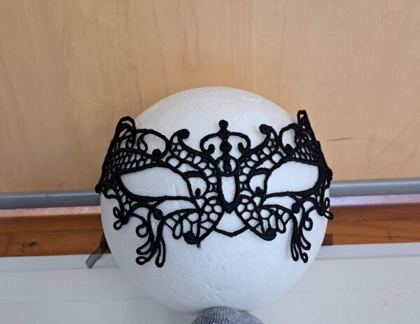 Loup dentelle noire
