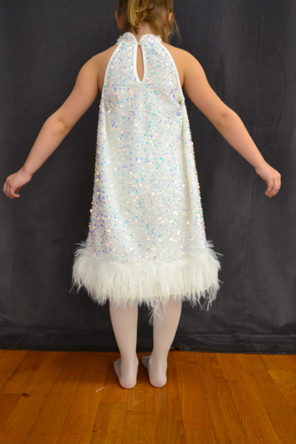 Robe blanche à sequin blanc – Image 2