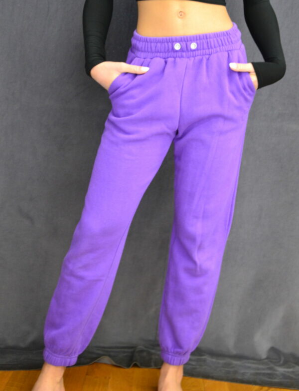 Pantalon jogging violet