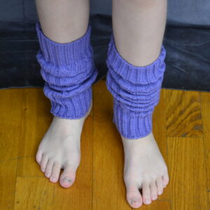 Paire guêtre violette