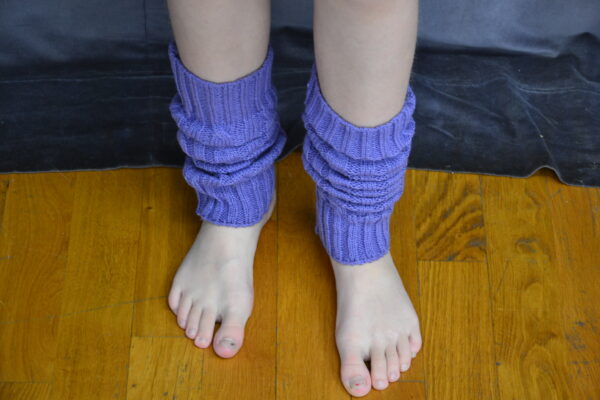 Paire guêtre violette