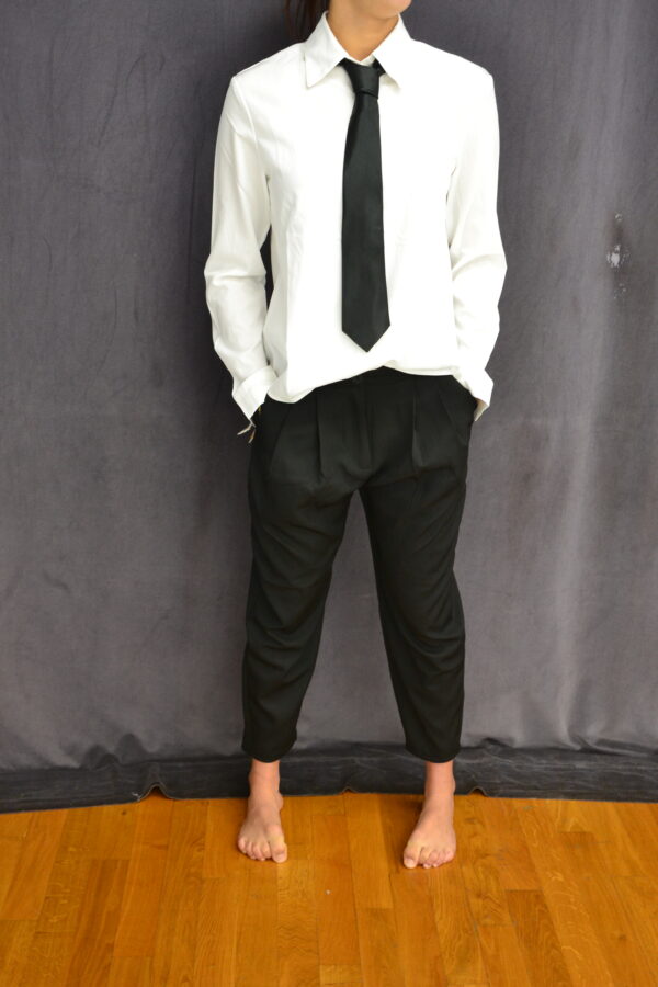 Chemise blanche fluide manche longue – Image 2