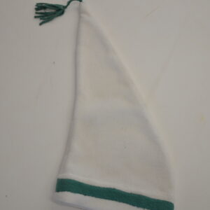 Bonnet de nuit blanc et vert