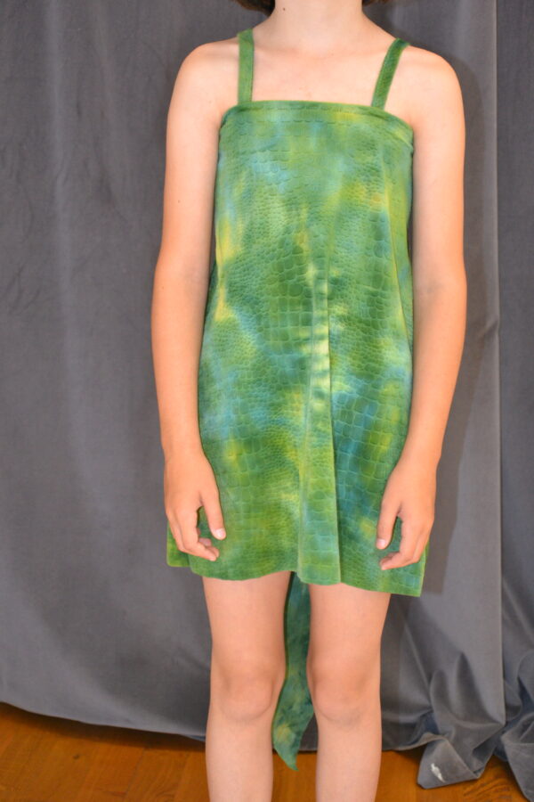 Robe crocodile verte
