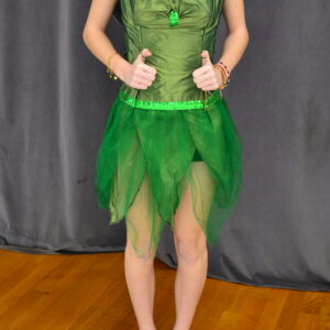 Robe fée verte foncée + aile