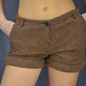 Mini-short marron assorti hippie