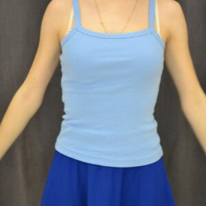 Débardeur bretelles fines bleu ciel