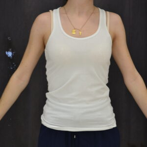 Débardeur blanc bretelles larges