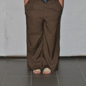 Pantalon droit marron