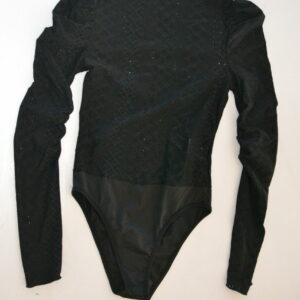 Body noir broderie anglaise