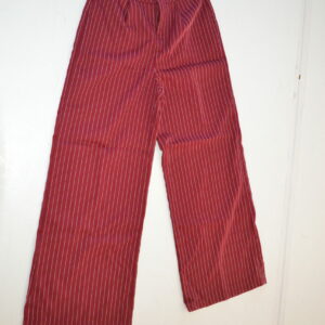 Pantalon droit rouge bordeaux femme