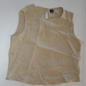 Débardeur court manches larges beige chiné