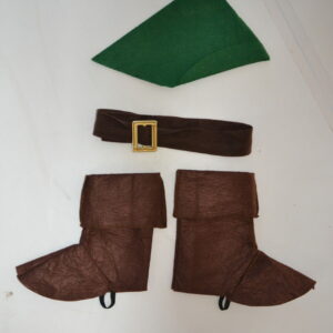 Accessoire Peter Pan : chapeau, ceinture, sur-chaussures