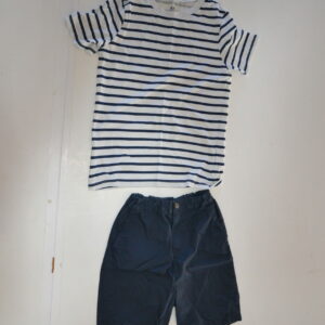 Ensemble masculin bermuda + marinière