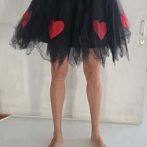 Tutu noir cœur rouge
